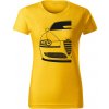 T-ričko Alfa Romeo 147 dámske tričko Farba trička: Žltá, Farba potlače: Čierna, Veľkosť: M