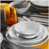 Asir | 18-dielna jedálenská súprava, biela, porcelánová | 719KTP9753
