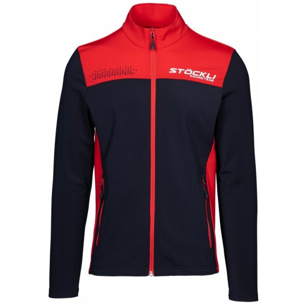 Pánska mikina Stöckli Technostretch WRT Black/Red