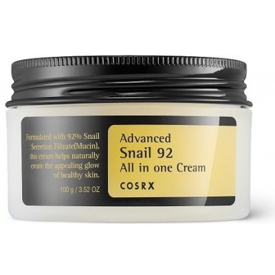 COSRX Advanced Snail 92 All in one Cream intenzívny regeneračný pleťový krém s filtrátom zo slimačieho mucínu (92%) 100g