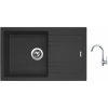 Set Sinks LINEA 780 N Granblack + batéria Sinks MIX 35 chróm