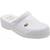 Scholl CLOG BACK GUARD - zdravotné pantofle PROFESIONAL, veľ. 41, biela, 41 EU