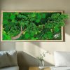 WoodYar Machový obraz Strom života „Tu býva šťastie“ 60x120 cm – darček do interiéru