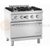 Plynový sporák s plynovou rúrou 2x 6,2 kW, 2x 8,5 kW, 7,5 kW, 675x700x920 mm | BARTSCHER, 70040 GB21