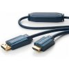 ClickTronic HQ OFC kabel DisplayPort - HDMI typ A, zlacené kon., 3D, M/M, 1m (CLICK70719)