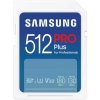Samsung PRO PLUS SDXC 512 GB / Class 10 / U3 / čítanie: až 180MBs / zápis: až 130MBs / vhodné pre 4K (MB-SD512S/EU)