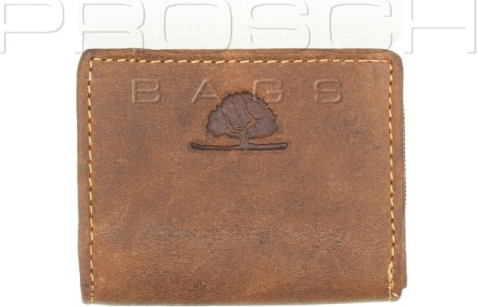 Greenburry Kožená peňaženka mini ZIP 1683-25 hnedá