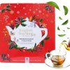 English Tea Shop Červená vánoční plechová kazeta 72 nál vreciek