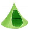 Tempo Kondela Závesné hojdacie kreslo, zelená, KLORIN NEW KLASIK CACOON HAMMOCK