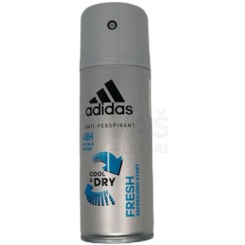 Adidas Fresh Cool & Dry Men deospray 150 ml od 2,64 € - Heureka.sk