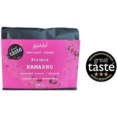 KÁVOHOLIK Etiópia Hamasho natural 200 g