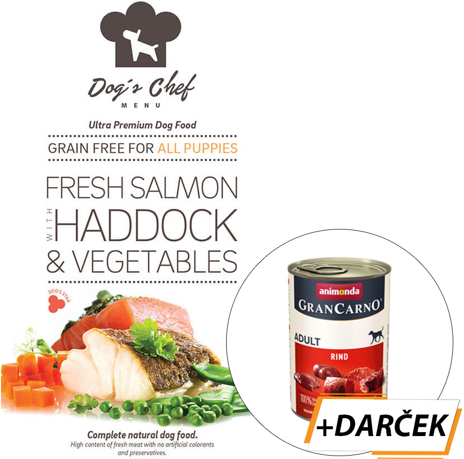 Dog´s Chef Puppy Fresh Salmon with Haddock & Vegetables 6 kg