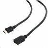 Gembird kábel HDMI (M) na HDMI (F) High speed, s Ethernetom, predlžovací, 4.5 m, čierny (CC-HDMI4X-15)