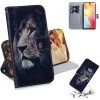 Peňaženkové kožené puzdro na Xiaomi Mi Note 10 Lite - Lion