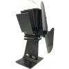 Krbový ventilátor 2 lopatky 20 × 8 × 25 cm čierny