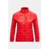 Peak Performance W Helium Down Hybrid Jack Brilliant red black