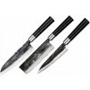 SADA 3 KUCHYNSKÝCH NOŽOV SANTOKU UNIVERZÁLNY NAKIRI SAMURA SUPER 5 AUS-10