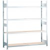 Regál široký SCHULTE, police z drevotriesky š 2000 mm, základné pole, 4 úrovne, 2060x636x2500 mm
