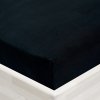 Jersey napínacie prestieradlo JR-030 Čierne 200 x 220 - výška 20 cm