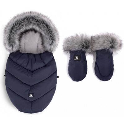 COTTONMOOSE Set fusak a rukavice na kočík Moose MINI Yukon Blue