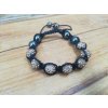 Shamballa náramok alebo set Zlatá