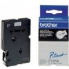 Brother TC-291, 9mm x 7,7m, čierna tlač / biely podklad, originálna páska Laminovaná páska 9mm biela/čierne písm