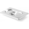 Víko pro gastronádobu GN 1/9 s otvorem pro naběračku | HENDI, Kitchen Line inox