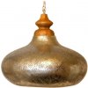 Filigree závesná lampa Silver METAL & MASSIVE WOOD Ø53*120