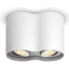 Bodové svietidlo Philips Hue Pillar White Ambiance 2 Spot (5633231P6) biele