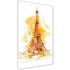 Vertikálny foto obraz fotografie na skle Leto v Paríži 50x100 cm