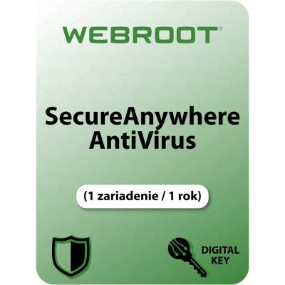 Webroot SecureAnywhere AntiVirus 1 lic. 12 mes.