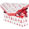 MagicHome Vianoce Gule MagicHome Vianoce, so stromčekmi, 6 ks, 7,5 cm, červeno/biele, na vianočný stromček