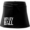 Volleyball nápis - Športová sukne - two in one - M ( Čierna )