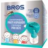BROS - elektrický odparovač proti komárom s tekutou náplňou, pre deti