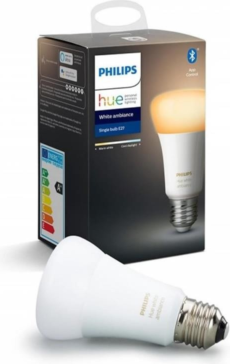 Philips Hue 8719514291119 LED žiarovka 1x8W E27 1100lm 2200-6500K White Ambience, stmievateľná, Bluetooth