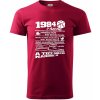 1984 v kocke - Klasické pánske tričko vyššej gramáže - M ( Marlboro červená )