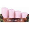 Emocio adventné stupne 4ks priem.40mm ružové sviečky
