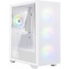 BitFenix skříň Flow FRGB/ ATX / 4x 120mm FRGB fan / 2x USB 3.0 / tvrzené sklo / bílá BFC-FLO-300-WWGSW-4F