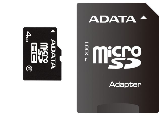 ADATA microSDHC 8GB class 4 AUSDH8GCL4-R