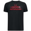 Detské funkčné tričko s krátkym rukávom Under Armour TECH SPLIT WORDMARK SS K čierne 1383010-002 - YS