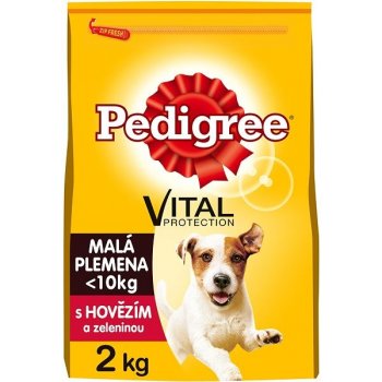 Pedigree Adult Mini hovädzie mäso a zelenina 2 kg