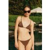 Trendyol X Zeynep Tosun Brown Accessory Detailed Accessory Bikini Set hnedá