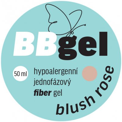 BIO NAILS BB gel FIBER BLUSH ROSE jednofázový hypoalergenní Objemy: 50ml
