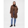 GAP Oversize kabát s prímesou vlny Hnedá XXS