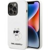 Karl Lagerfeld silikónový kryt na iPhone 14 Pro Max (KLHCP14XSNCHBCH) - biela Choupette KF2339792