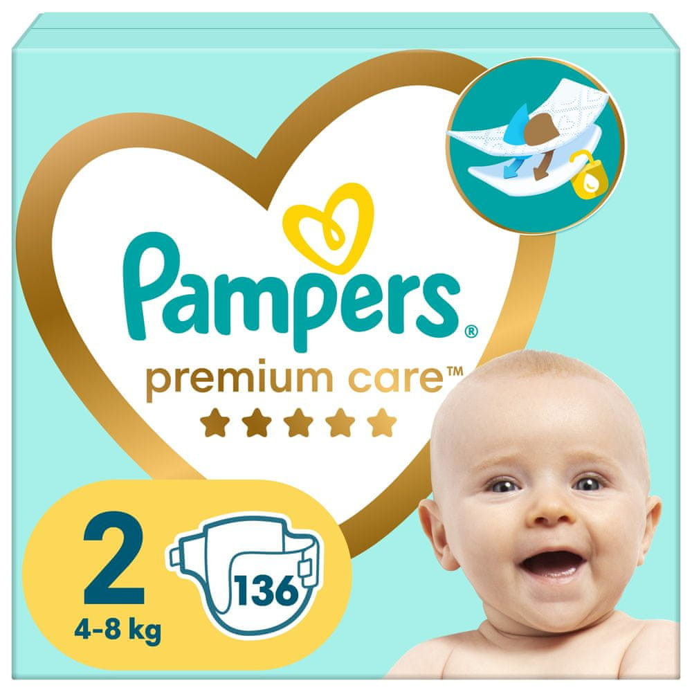 PAMPERS Premium Care 2 136 ks