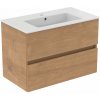 Ideal Standard Eurovit+ umývadlo so skrinkou 81.5 cm dub R0574Y8