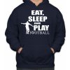 Fajntričko Mikina - Eat, sleep and play football, Farba tmavo modrá, Strih/ Variant Pánsky/UNISEX