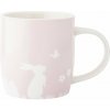 Altom Porcelánový hrnček Zajíc s motýlom, 360 ml,ružová