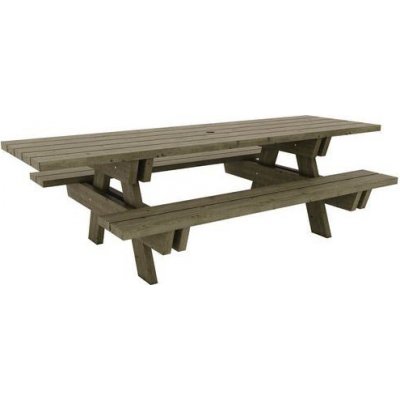 Manutan Borovice Picnic Table ZTP, šírka 230 cm